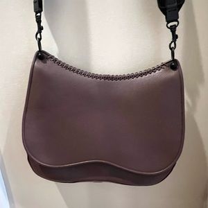 Gorgeous Callista brown leather cross body saddle bag